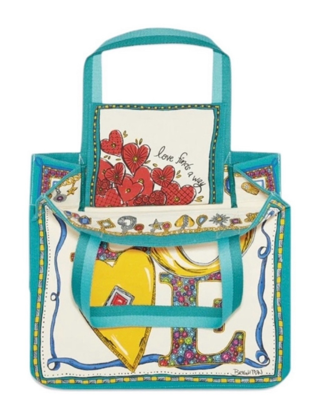 💛Brighton Charmed Love Tote Bag -NWT💛 - Picture 5 of 9